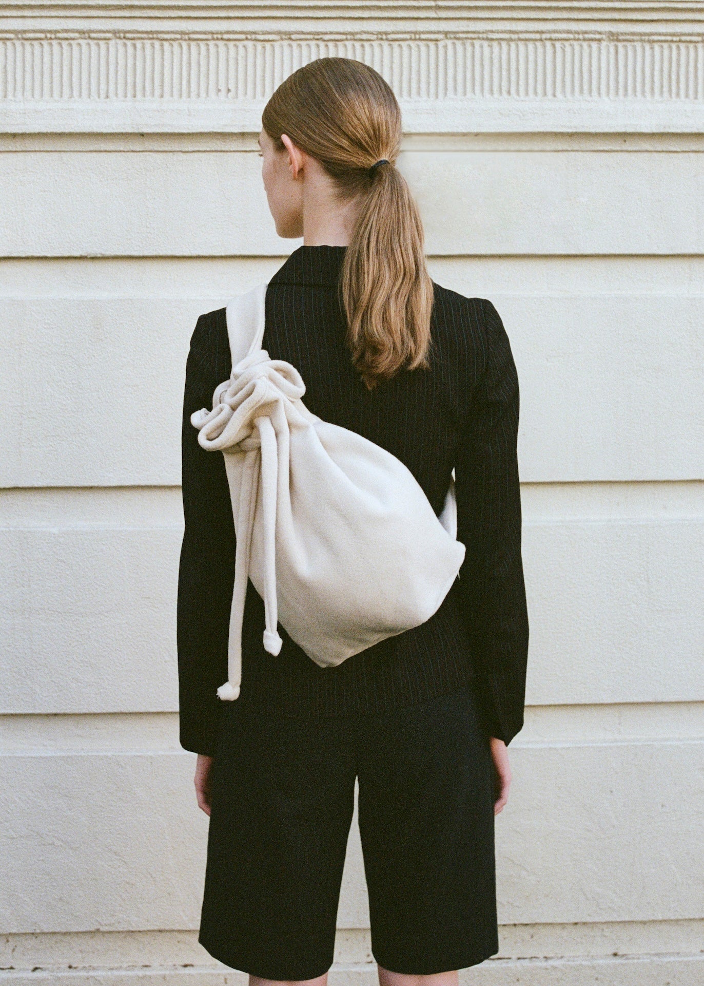 CROSSBODY BACKPACK - IVORY CASHMERE